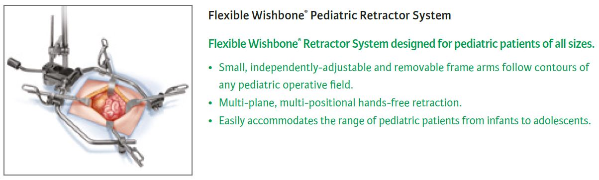 Flexible Wishbone Pediatric Retractor Systems
