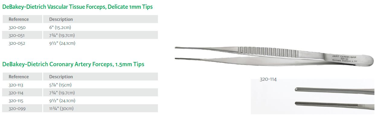 DeBakey-Dietrich Vascular Tissue Forceps 1